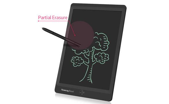 Tablet da scrittura LCD cancellabile parziale